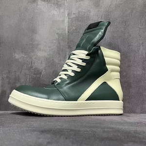 Baskets de luxe de qualité supérieure, bottines tendance, chaussures plates unisexes à la mode, bottes en cuir véritable, style décontracté pour la marche - Product Image 6