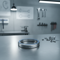 ACB4252H7 Headset Bearing 42x52x7mm 45/45 Kontak Sudut Berpelumas Oli Baja Krom Presisi P6 untuk Pivot Garpu Sepeda