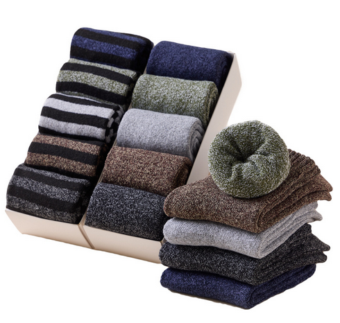 KTE-235 Hot Winter Warmer Heavy Terry Thick Cotton Socks Men