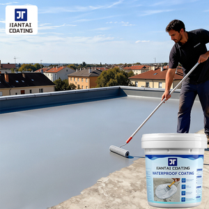 Revêtement imperméabilisant pour toitures en acrylique élastique, matériaux de construction pour toitures, peinture imperméabilisante polyuréthane monocomposant - Product Image 1