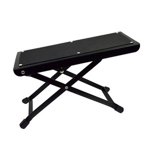 Hauteur réglable pliable Support guitare repose-<span class=keywords><strong>pieds</strong></span> pédale antidérapant métal marchepied coussinets pièces accessoires pour Instruments <span class=keywords><strong>de</strong></span> musique - Product Image 6