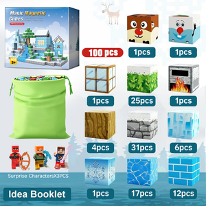 Juguete Magnético Educativo Build Mine Magnet World, Edición de Cubos Magnéticos, Bloques de Construcción Magnéticos, Juguetes para Niños - Product Image 2