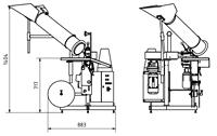 Ensacheuse semi-automatique multifonctionnelle en filet pour l'emballage de pommes de terre, ail, oignons, orange et arachides