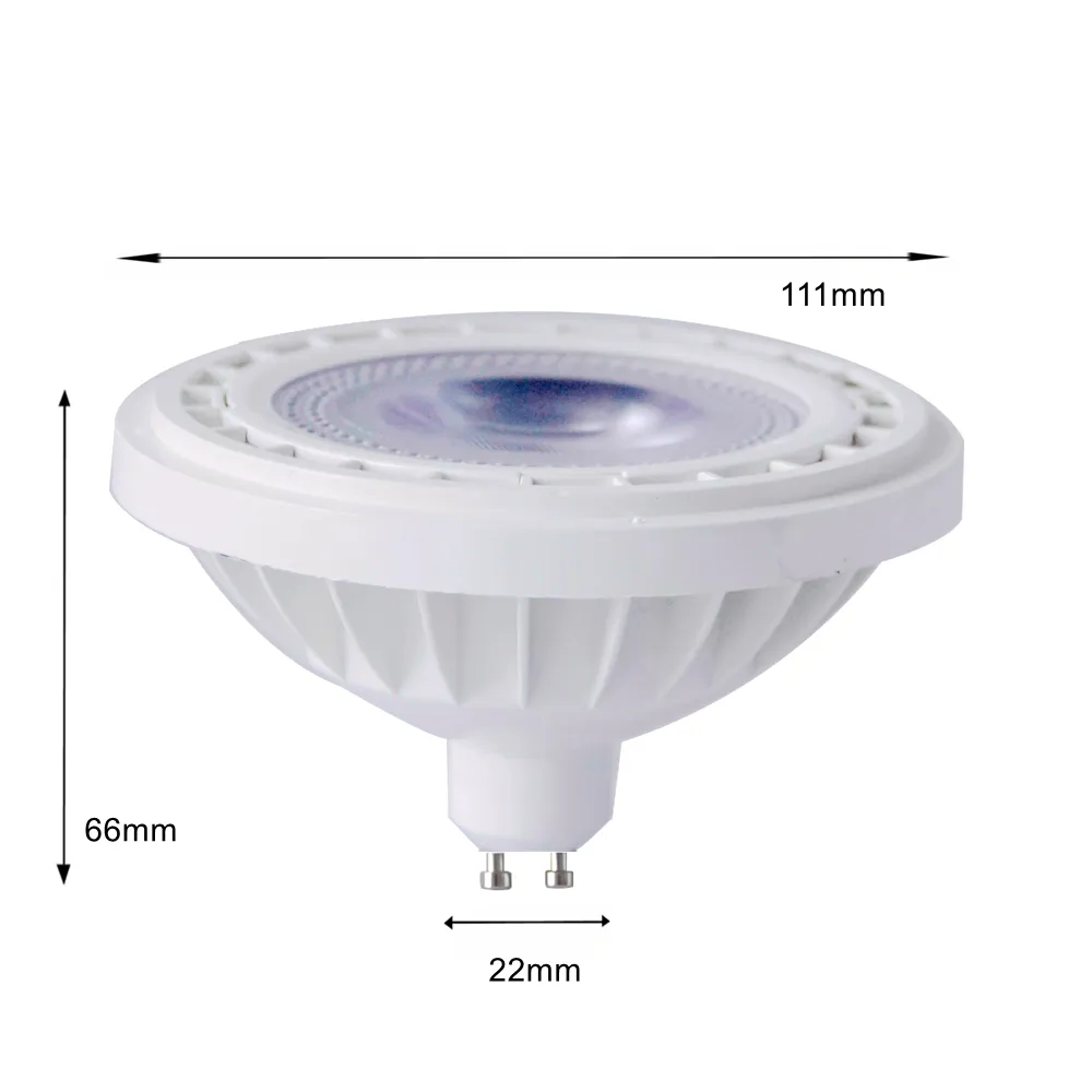 Hot sale AR111 GU10 base 12W LED bulb grille spot light AC165-250V