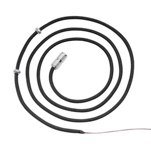 Fecho de prata XD S925 com pingente de contas Dzi, cordão de colar com contas de tubo de âmbar tecidas à mão, corrente de pingente de prata pura DIY - Product Image 5
