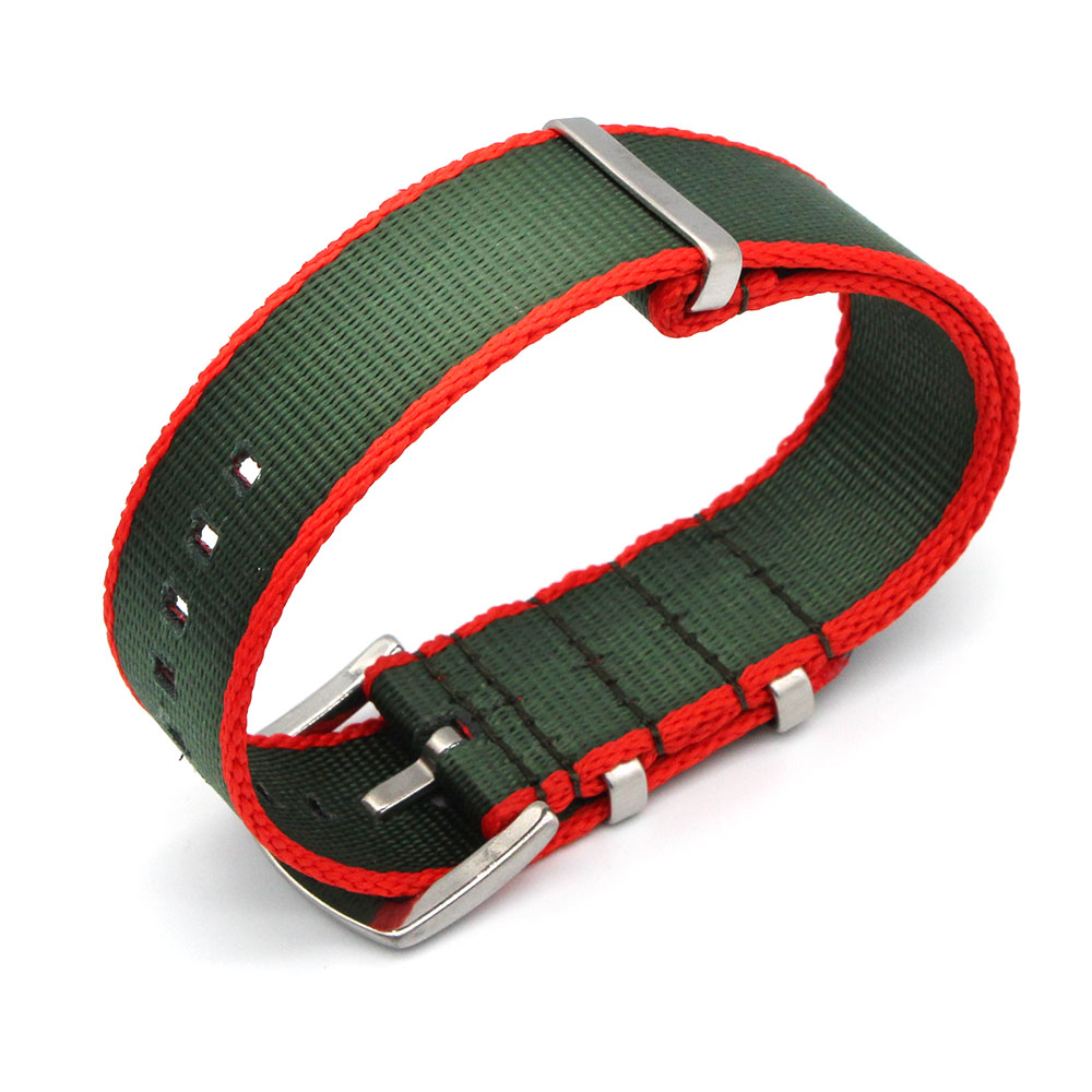 Luxury Men Women Fabric Watch Strap Seat Belt 20mm 22mm Nylon Watch Strap With Different Striped Colors Watchbands