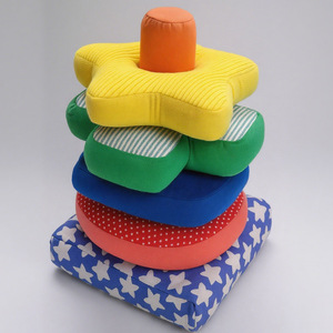 Soft Stacking <b>Blocks</b> For Children Plush Sensory Toy 13-24 Months Educational <b>Building</b> Set Colorful Nesting Toys For Early - Product Image 1