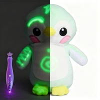 Peluche lumineuse longue durée Glow Baby, motif fluorescent, animal mignon, jouet sensoriel original