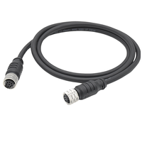 Conector M12 de Cobre Personalizado de 4 y 8 Pines, Ensamblaje de Cable M12 Macho y Hembra, Arnés de Cables Industriales Impermeables IP68
