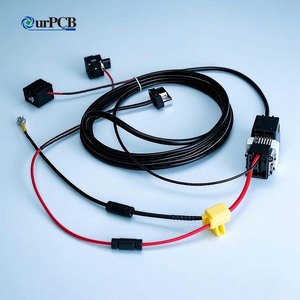 Cable de Control de Bloqueo de Capucha Coaxial USB Tipo C Enrollado, Fabricación de Cables Personalizados, Arnés de Cableado para <span class=keywords><strong>Tractor</strong></span>, Banco de Trabajo - Product Image 1