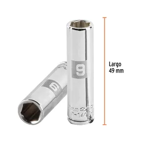 Juego de Llaves de Tubo Largas de 9 mm, 6 Puntas, Accionamiento de 1/4 de Pulgada, Marca TRUPER - Product Image 3