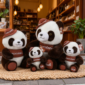 Peluche Panda Marrone Carino, Bambola di Peluche, Cuscino, Regalo, Vendita all'Ingrosso - Product Image 2