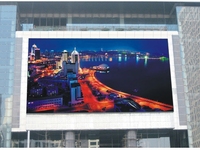 Écran publicitaire numérique LED fixe couleur pleine P10, module LED P10