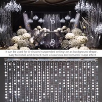 Rideau de plafond scintillant personnalisé, toile de fond de scène, guirlande de paillettes suspendue pour la décoration de mariage