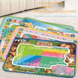 Alas Gambar Ajaib Laris Manis, Karpet Lukis Air, Alas Menggambar, Kain Lukis yang Dapat Digunakan Kembali, Mainan Edukatif, Set Melukis - Product Image 4