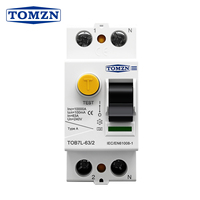 Interruptor Diferencial Electromagnético (RCCB) Tipo A, Tipo F, Tipo B, Tipo 2P, 4P, 63A, 30mA, 100mA, 300mA para Cuarto de Ducha