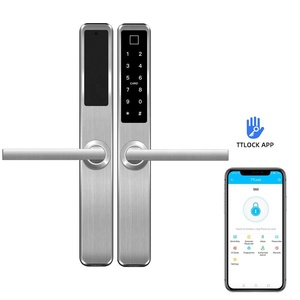 Wifi thông minh khóa cho nhà cho thuê tài sản nhôm RFID IP truy cập vân tay thẻ App mật khẩu gỗ nhà an toàn quản lý đám mây - Product Image 2