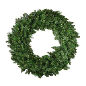PVC <b>Christmas</b> Wreath Party <b>Garland</b> with Pine Needles for Door Hanging <b>Decorations</b> Home Shopping Malls Hotels Scenes Layout - Product Image 2