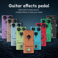 True Bypass Metal Lithium Battery Vintage Overdrive Pedal for Guitar