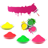 Poudre néon fluorescente à base de solvant, 12 couleurs, pour résine