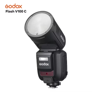 Flash d'appareil photo à écran tactile TTL Li-ion à tête ronde V100 C 2.4G sans fil pour Godox V100 C TTL - Product Image 1