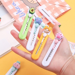 Kawaii mignon bureau école papeterie papier coupe couteau utilitaire pliant - Product Image 5