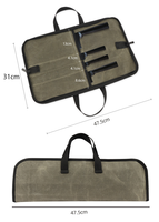 Sac à outils multifonctionnel portable et durable, étui de rangement pour 4 outils de formation destiné aux étudiants en écoles culinaires