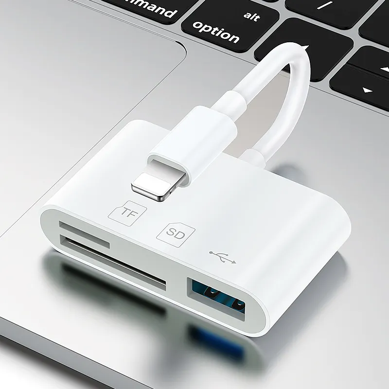 Universal 3-in-1 Multifunktions-OTG-Mikroadapter USB Typ C zu USB 3.0 TF SD-Flash-Disk-Kartenleser für Telefon Android Laptop