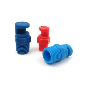 Boquilla de ventilador plano serie FY 1/8 "1/4" PP K, cortina de agua, boquilla de pulverización plana de gran angular deflector - Product Image 2