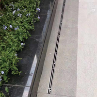 Gouttière de vidange d'eau en résine Système de vidange de tranchée Canal de drainage en résine polymère Fossé de drainage d'eau