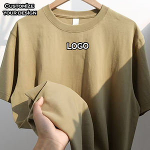 T-shirt oversize 100% coton personnalisé du fabricant pour hommes Streetwear à motif solide et lourd pour garçons T-shirt de haute qualité pour hommes - Product Image 3