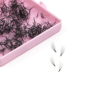 500 Abanicos de <span class=keywords><strong>Pestañas</strong></span> Premade Camellia 5D 0.07 Tamaño 9-11-13mm Curva D Natural, 3 Longitudes en 1, <span class=keywords><strong>Pestañas</strong></span> Preformadas Sueltas - Product Image 4