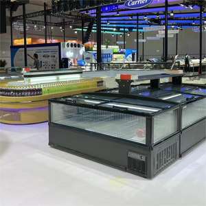Congélateur de supermarché à vente chaude, réfrigérateur, <span class=keywords><strong>armoire</strong></span> réfrigérée, porte coulissante en verre, grande fenêtre, combinaison d'îlot de cuisine - Product Image 4