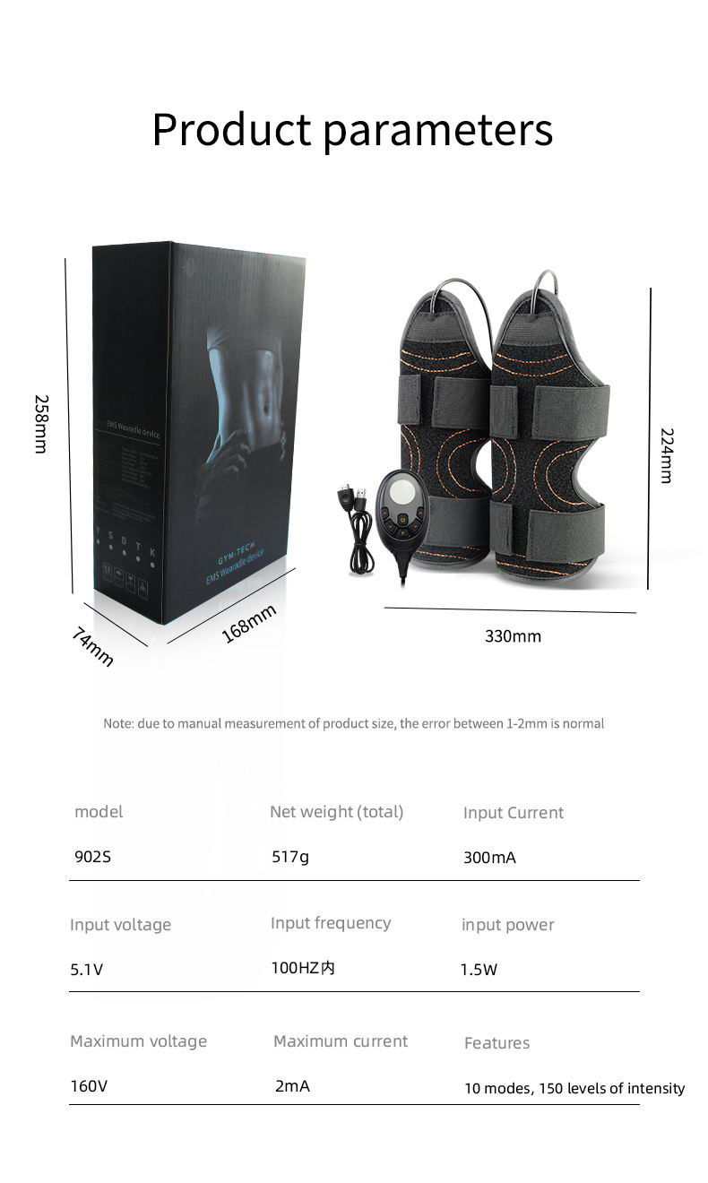 EMS Muscle Toner Anti Fatigue Arm shape Portable Home Stress Relief Machine Electric Plus Massage Wireless