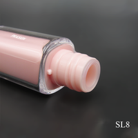 Emballage de brillant à lèvres carré double couche personnalisé Tubes en plastique vides pour contenants de brillant à lèvres carrés