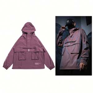 Veste coupe-vent softshell personnalisée avec logo pour homme, grande taille, imperméable, pour l'extérieur, pour l'hiver - Product Image 5