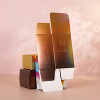 Boîte en carton personnalisée professionnelle avec finition texturée, en carton durable, pour l'emballage de cadeaux de marques de beauté e-commerce, expédition à plat