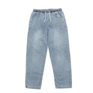 <span class=keywords><strong>Jeans</strong></span> da <span class=keywords><strong>uomo</strong></span> pantaloni dritti larghi sottili pantaloni Casual coreani con coulisse <span class=keywords><strong>in</strong></span> <span class=keywords><strong>vita</strong></span> elastica Plus Size M-3XL - Product Image 2