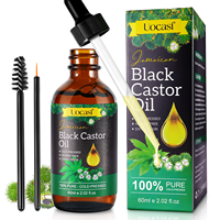 Traitement capillaire en marque blanche OEM, huile de ricin noire jamaïcaine, huile de ricin naturelle biologique pressée à froid pour la croissance des cheveux