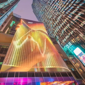 <span class=keywords><strong>Led</strong></span> hiển thị linh hoạt Màn hình HD trong suốt tự dính phim video tường P10 màn hình trong nhà ngoài trời đầy đủ màu sắc mỏng <span class=keywords><strong>LED</strong></span> Tường - Product Image 2