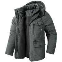 Veste de Moto en Cuir pour Homme, Tissu d'Hiver pour Homme, Vêtements Thermiques Imperméables, Chauffage de Chasse