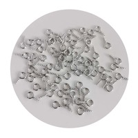 Petits minuscules Mini épingles à œil Eyepins crochets oeillets vis fileté or fermoirs crochets résultats de bijoux pour faire du bricolage