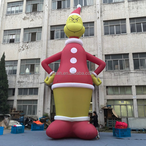 Manufacturer Custom Size Large Huge Standing Christmas Xmas Decorations Decor Outside Outdoor Ornaments <strong>Inflatable</strong> <strong>Grinch</strong> - Product Image 1