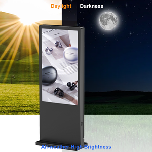 Écran d'affichage numérique extérieur <span class=keywords><strong>sur</strong></span> pied de 65 pouces, système d'exploitation <span class=keywords><strong>Android</strong></span>/Windows, écran LCD 4K, indice de protection IP65, kiosque en alliage d'aluminium, écran publicitaire - Product Image 6