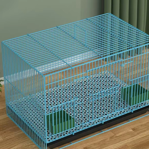 Jaula Grande para Mascotas Pequeñas de Interior, Jaula de Alambre con Bandeja Extraíble, Comederos, para Patitos, <span class=keywords><strong>Conejos</strong></span>, Cobayas y Mascotas Jóvenes - Product Image 2