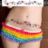 Autocollants de tatouage de taille de couronne sexy imperméables et écologiques pour les marchés européens et américains Ventes directes en gros d'usine