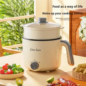 Cuisinière électrique multifonctionnelle 1.8L 110V/220V Mini Hot Pot Ménage Auto-Thermostat Contrôle Mécanique Verre Nouilles Cuisson - Product Image 5