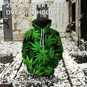 2026 New Fashion Winter Solid Fleece Oversize Hoodie Digital Printing Custom Unisex for <b>Men's</b> Eco-Friendly Quick Dry Breathable - Product Image 2