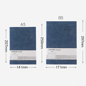 Carnet de notes en cuir PU A5 B5 personnalisé avec logo, 100 feuilles, pour bureau, vente en gros - Product Image 6