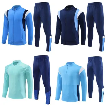 New season marseill e soccer tracksuit for kid and adult football tracksuit